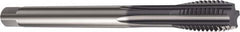 Sandvik Coromant - 7/8-14 UNF 2BX 5 Flute TiAlN Finish High Speed Steel Straight Flute Machine Tap - Right Hand Thread, 125mm OAL, 25mm Thread Length - Exact Industrial Supply