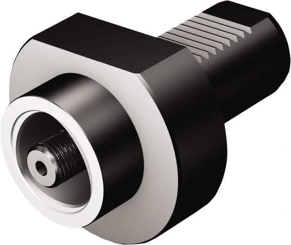 Sandvik Coromant - 60;C8 System Size, Modular Tool Holding System Adapter - 85mm Projection, 80mm Body Diam, 179mm OAL, Through Coolant - Exact Industrial Supply