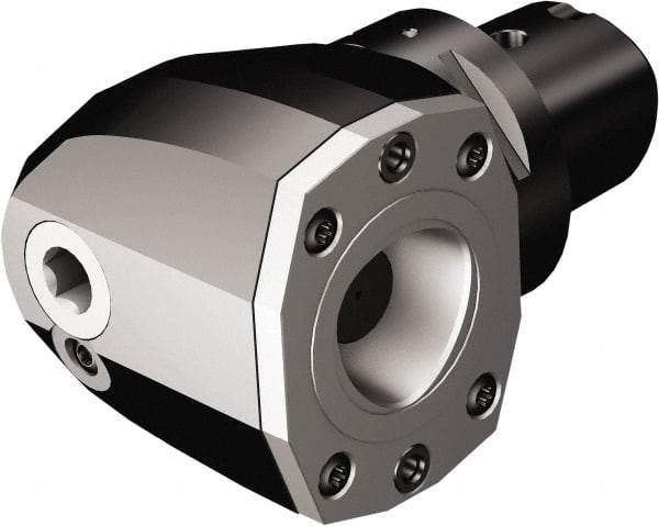 Sandvik Coromant - C6 Outside Modular Connection, C5 Inside Modular Connection, Capto to Capto Reducing Adapter - 87mm Projection, Through Coolant - Exact Industrial Supply