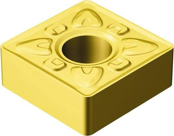 Sandvik Coromant - SNMG432 XMR Grade GC30 Carbide Turning Insert - TiCN/Al2O3/TiN Finish, 90° Square, 1/2" Inscr Circle, 3/16" Thick, 1/32" Corner Radius - Benchmark Tooling