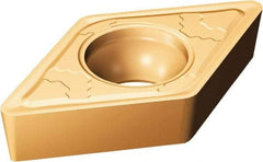 Sandvik Coromant - DCMT32.52 SMC Grade 1115 Carbide Turning Insert - TiAlN/AlCr2O3 Finish, 55° Diamond, 3/8" Inscr Circle, 5/32" Thick, 1/32" Corner Radius - Benchmark Tooling