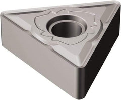Sandvik Coromant - TNMG432 SM Grade H13A Carbide Turning Insert - Uncoated, 60° Triangle, 1/2" Inscr Circle, 3/16" Thick, 1/32" Corner Radius - Benchmark Tooling