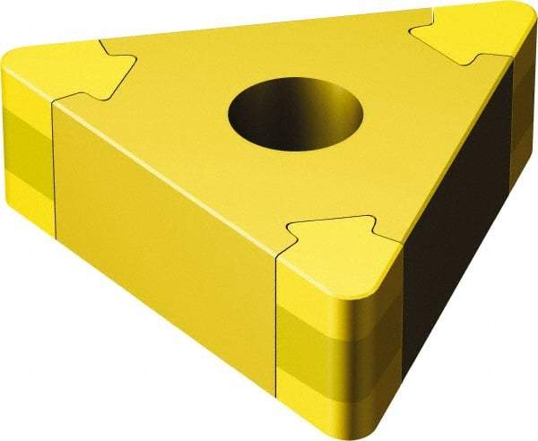 Sandvik Coromant - TNGA221 Grade 7525 CBN Turning Insert - 60° Triangle, 1/4" Inscr Circle, 1/8" Thick, 1/64" Corner Radius - Benchmark Tooling