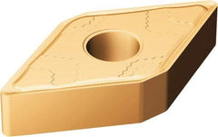 Sandvik Coromant - DNMG443 SMC Grade 1115 Carbide Turning Insert - TiAlN/AlCr2O3 Finish, 55° Diamond, 1/2" Inscr Circle, 1/4" Thick, 3/64" Corner Radius - Benchmark Tooling