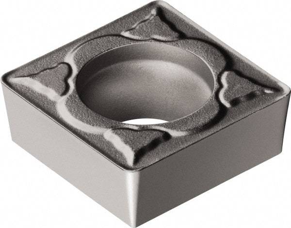 Sandvik Coromant - SCMT32.52 PM Grade 5015 Cermet Turning Insert - Uncoated, 90° Square, 3/8" Inscr Circle, 5/32" Thick, 1/32" Corner Radius - Benchmark Tooling