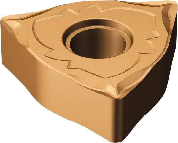 Sandvik Coromant - WNMG431 SF Grade 1125 Carbide Turning Insert - TiAlN/AlCr2O3 Finish, 80° Trigon, 1/2" Inscr Circle, 3/16" Thick, 1/64" Corner Radius - Benchmark Tooling