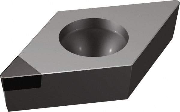 Sandvik Coromant - DCMW32.52 Grade CB20 CBN Turning Insert - Uncoated, 55° Diamond, 3/8" Inscr Circle, 5/32" Thick, 1/32" Corner Radius - Benchmark Tooling