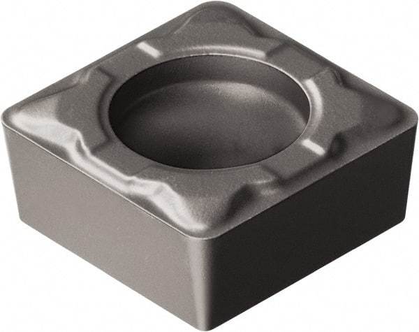 Sandvik Coromant - SCMT32.51 PF Grade 5015 Cermet Turning Insert - Uncoated, 90° Square, 3/8" Inscr Circle, 5/32" Thick, 1/64" Corner Radius - Benchmark Tooling