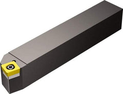 Sandvik Coromant - SSBCR/L, Left Hand Cut, 15° Lead Angle, 25mm Shank Height x 25mm Shank Width, Neutral Rake Indexable Turning Toolholder - 150mm OAL, SCMT 12 04 08, SCMT 432 Insert Compatibility, Series CoroTurn 107 - Benchmark Tooling