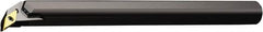 Sandvik Coromant - 1.2992" Min Bore Diam, 12" OAL, 1" Shank Diam, A..SVPBR/L..HP Indexable Boring Bar - Screw-On Holding Method - Benchmark Tooling
