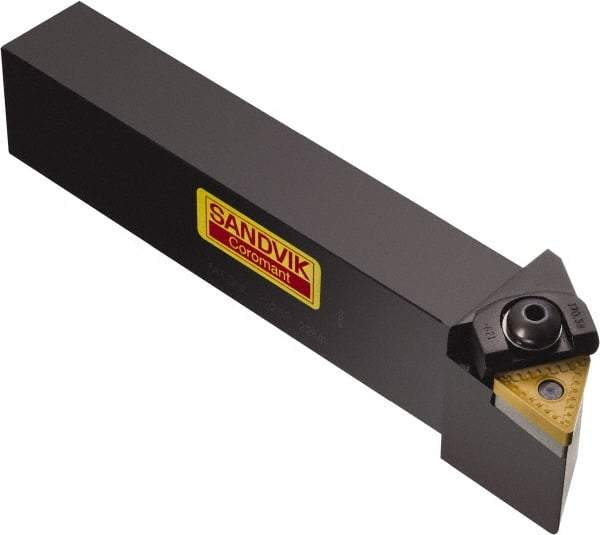 Sandvik Coromant - MTGNR/L, Left Hand Cut, -1° Lead Angle, 32mm Shank Height x 32mm Shank Width, Negative Rake Indexable Turning Toolholder - 170mm OAL, TNMG 22 04 08, TNMG 432 Insert Compatibility, Series T-Max P - Benchmark Tooling