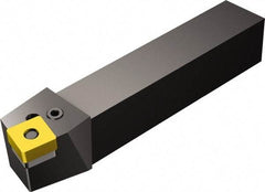 Sandvik Coromant - PSBNR/L, Right Hand Cut, 15° Lead Angle, 50mm Shank Height x 50mm Shank Width, Negative Rake Indexable Turning Toolholder - 300mm OAL, SNMG 25 07 24, SNMG 856 Insert Compatibility, Series T-Max P - Benchmark Tooling