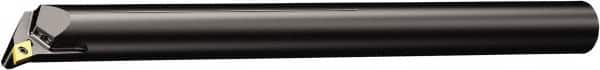 Sandvik Coromant - 25mm Min Bore Diam, 250mm OAL, 20mm Shank Diam, A..SDQCR/L..HP-R Indexable Boring Bar - DCMT 2(1.5)1, DCMT 07 02 04 Insert, Screw or Clamp Holding Method - Benchmark Tooling