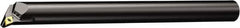 Sandvik Coromant - 25mm Min Bore Diam, 250mm OAL, 20mm Shank Diam, A..SDQCR/L..HP-R Indexable Boring Bar - DCMT 2(1.5)1, DCMT 07 02 04 Insert, Screw or Clamp Holding Method - Benchmark Tooling