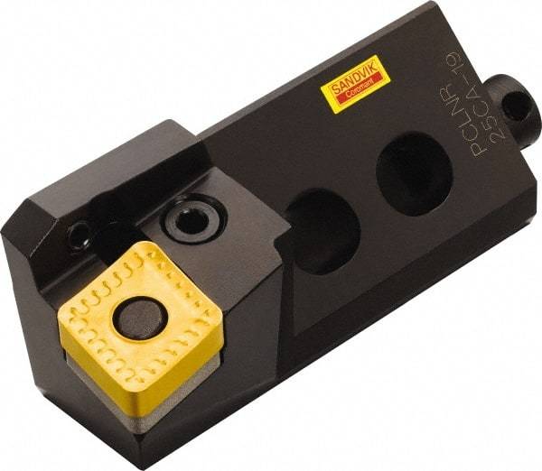 Sandvik Coromant - Series T-Max P, Right Hand, PCLNR/L..CA Toolholder Compatibility, CNMG 19 06 12, CNMG 643 Insert Compatibility, Indexable Turning Cartridge - Lever Holding Method, 100mm OAL - Benchmark Tooling