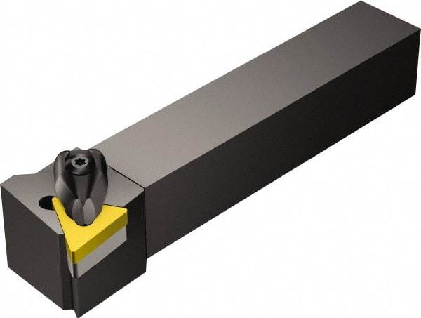 Sandvik Coromant - DTJNR/L, Right Hand Cut, -3° Lead Angle, 32mm Shank Height x 25mm Shank Width, Negative Rake Indexable Turning Toolholder - 170mm OAL, TNMG 16 04 08, TNMG 332 Insert Compatibility, Series T-Max P - Benchmark Tooling