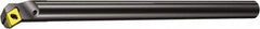 Sandvik Coromant - 0.6811" Min Bore Diam, 8" OAL, 1/2" Shank Diam, E..SDUPR/L-ER Indexable Boring Bar - Screw-On Holding Method - Benchmark Tooling