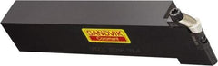 Sandvik Coromant - CRDC, Right Hand Cut, 32mm Shank Height x 25mm Shank Width, Neutral Rake Indexable Turning Toolholder - 170mm OAL, RCGX 09 07 00 Insert Compatibility, Series T-Max - Benchmark Tooling