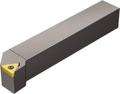 Sandvik Coromant - STFCR/L, Right Hand Cut, -1° Lead Angle, 12mm Shank Height x 12mm Shank Width, Neutral Rake Indexable Turning Toolholder - 80mm OAL, TCMT 11 02 04, TCMT 2(1.5)1 Insert Compatibility, Series CoroTurn 107 - Benchmark Tooling