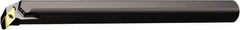 Sandvik Coromant - 33mm Min Bore Diam, 300mm OAL, 25mm Shank Diam, A..SVQBR/L..HP-D Indexable Boring Bar - VBMT 332, VBMT 16 04 08 Insert, Screw or Clamp Holding Method - Benchmark Tooling