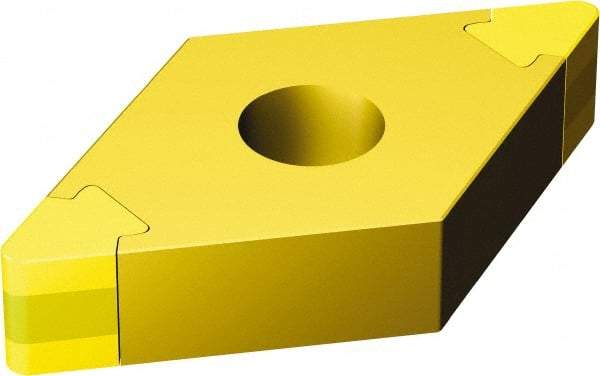 Sandvik Coromant - DNGA331 Grade 7525 CBN Turning Insert - 55° Diamond, 3/8" Inscr Circle, 3/16" Thick, 1/64" Corner Radius - Benchmark Tooling