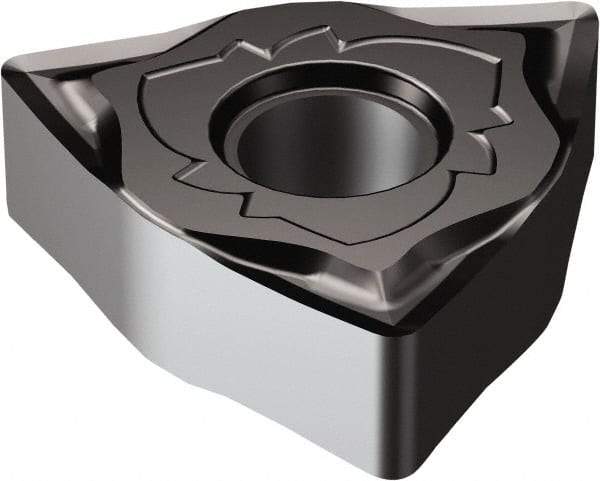 Sandvik Coromant - WNGG432 SGF Grade 1105 Carbide Turning Insert - TiAlN2 Finish, 80° Trigon, 1/2" Inscr Circle, 3/16" Thick, 1/32" Corner Radius - Benchmark Tooling