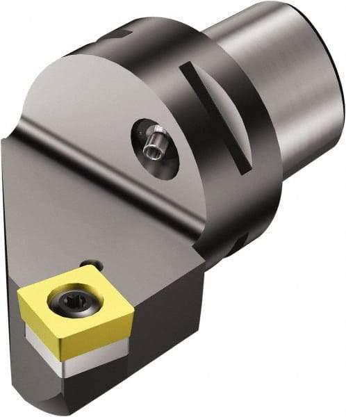 Sandvik Coromant - Right Hand Cut, Size C10, SCMT 38 09 32 Insert Compatiblity, Internal Modular Turning & Profiling Cutting Unit Head - 58mm Ctr to Cutting Edge, 110mm Head Length, Through Coolant, Series CoroTurn 107 - Benchmark Tooling