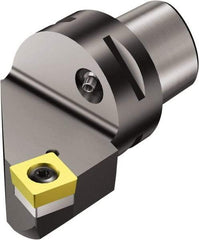 Sandvik Coromant - Right Hand Cut, Size C10, SCMT 38 09 32 Insert Compatiblity, Internal Modular Turning & Profiling Cutting Unit Head - 58mm Ctr to Cutting Edge, 110mm Head Length, Through Coolant, Series CoroTurn 107 - Benchmark Tooling