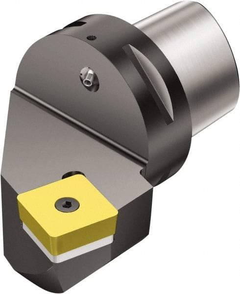 Sandvik Coromant - Left Hand Cut, Size C10, SBMT 38 12 32 Insert Compatiblity, Internal Modular Turning & Profiling Cutting Unit Head - 58mm Ctr to Cutting Edge, 110mm Head Length, Through Coolant, Series CoroTurn 107 - Benchmark Tooling