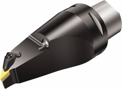Sandvik Coromant - Left Hand Cut, Size C8, VNMG 16 04 08 & VNMG 332 Insert Compatiblity, External Modular Turning & Profiling Cutting Unit Head - 1.23mm Ctr to Cutting Edge, 160mm Head Length, Through Coolant, Series T-Max P - Benchmark Tooling