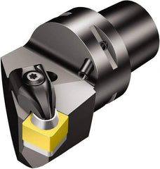 Sandvik Coromant - Left Hand Cut, Size C6, SNG 452 & SNGN 12 07 08 Insert Compatiblity, Modular Turning & Profiling Cutting Unit Head - 35mm Ctr to Cutting Edge, 65mm Head Length, Through Coolant, Series T-Max - Benchmark Tooling