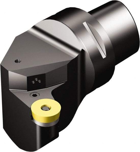 Sandvik Coromant - Right Hand Cut, Size C10, RCMX 32 09 00 Insert Compatiblity, External Modular Turning & Profiling Cutting Unit Head - 70mm Ctr to Cutting Edge, 130mm Head Length, Through Coolant, Series T-Max P - Benchmark Tooling