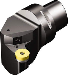 Sandvik Coromant - Right Hand Cut, Size C10, RCMX 32 09 00 Insert Compatiblity, External Modular Turning & Profiling Cutting Unit Head - 70mm Ctr to Cutting Edge, 130mm Head Length, Through Coolant, Series T-Max P - Benchmark Tooling