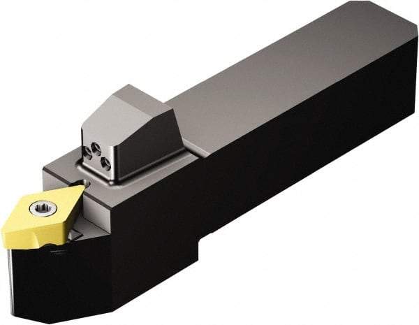 Sandvik Coromant - QS-TR-D..JCN..HP, Neutral Cut, 27.5° Lead Angle, 20mm Shank Height x 20mm Shank Width, Neutral Rake Indexable Turning Toolholder - 113mm OAL, TR-DC1308 Insert Compatibility, Series CoroTurn TR - Benchmark Tooling
