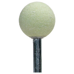 1″ × 1″ 1/4″ Spindle Quantum Mounted Point A25 80 Grit Ceramic Alumina - Benchmark Tooling