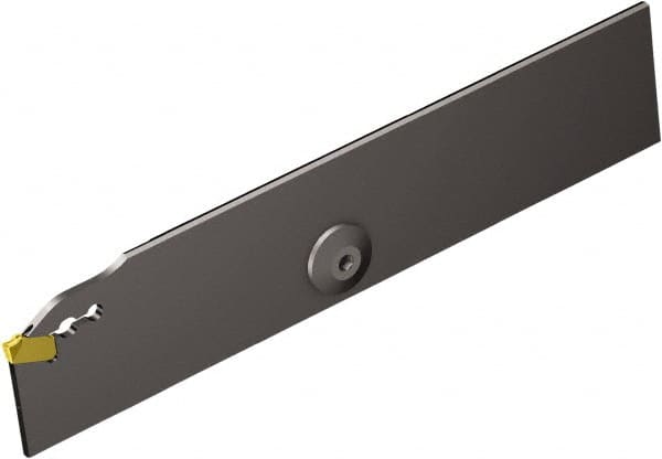 Sandvik Coromant - 1.2559" Blade Height, 0.0689" Blade Width, 5.9055" OAL, Right Hand Cut, Single End Indexable Cut-Off Blade - 26mm Max Depth of Cut, QD-NR/L1..C..A Blade, CoroCut QD Series - Benchmark Tooling