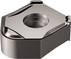 Sandvik Coromant - 345N1305 PW5 Grade 1010 Carbide Milling Insert - TiAlN2 Finish, 5.6mm Thick, 13mm Inscribed Circle - Benchmark Tooling