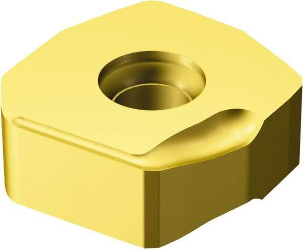 Sandvik Coromant - N3651505 KW8 Grade K20W Carbide Milling Insert - TiCN/Al2O3/TiN Finish, 5.66mm Thick, 15mm Inscribed Circle - Benchmark Tooling