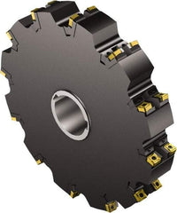 Sandvik Coromant - Arbor Connection, 1.0709" Cutting Width, 3.5236" Depth of Cut, 250mm Cutter Diam, 1.9685" Hole Diam, Indexable Slotting Cutter - 1.9685" Shank Diam, N331.1A-11 Insert, Neutral Cutting Direction - Benchmark Tooling