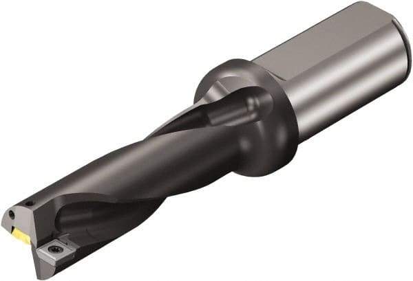 Sandvik Coromant - 165mm Max Drill Depth, 3xD, 55mm Diam, Indexable Insert Drill - 40mm Shank Diam, 40 Cylindrical Shank - Benchmark Tooling