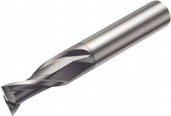 Sandvik Coromant - 2mm, 8.5mm LOC, 6mm Shank Diam, 57mm OAL, 2 Flute, Solid Carbide Square End Mill - AlCrN Finish, 30° Helix, Centercutting, Right Hand Cut, Right Hand Flute, Series CoroMill Plura - Benchmark Tooling