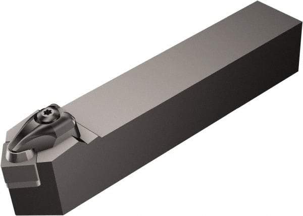 Sandvik Coromant - DSDNN..-2, Neutral Cut, 45° Lead Angle, 25mm Shank Height x 25mm Shank Width, Negative Rake Indexable Turning Toolholder - 150mm OAL, SNGQ 12 07 08, SNGQ 452 Insert Compatibility, Series T-Max P - Benchmark Tooling