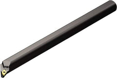 Sandvik Coromant - 32mm Min Bore Diam, 300mm OAL, 25mm Shank Diam, A..SDQCR/L..HP Indexable Boring Bar - DCMT 3(2.5)2, DCMT 11 T3 08 Insert, Screw or Clamp Holding Method - Benchmark Tooling