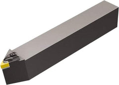 Sandvik Coromant - CDNNN, Neutral Cut, 27.5° Lead Angle, 50mm Shank Height x 40mm Shank Width, Negative Rake Indexable Turning Toolholder - 300mm OAL, DNGN 15 07 08, DNG 452 Insert Compatibility, Series T-Max - Benchmark Tooling