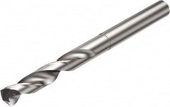 Sandvik Coromant - 11.14mm 135° Solid Carbide Jobber Drill - Uncoated, Right Hand Cut, Cylindrical Shank, 105mm OAL - Benchmark Tooling