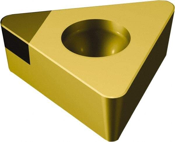 Sandvik Coromant - TCGW1.21.21 Grade 7015 CBN Turning Insert - TiN Finish, 60° Triangle, 5/32" Inscr Circle, 5/64" Thick, 1/64" Corner Radius - Benchmark Tooling
