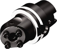 Sandvik Coromant - 40;63 System Size, HSK63T;HSK63A Taper, Modular Tool Holding System Adapter - 74mm Projection, 105.6mm OAL, Through Coolant - Exact Industrial Supply