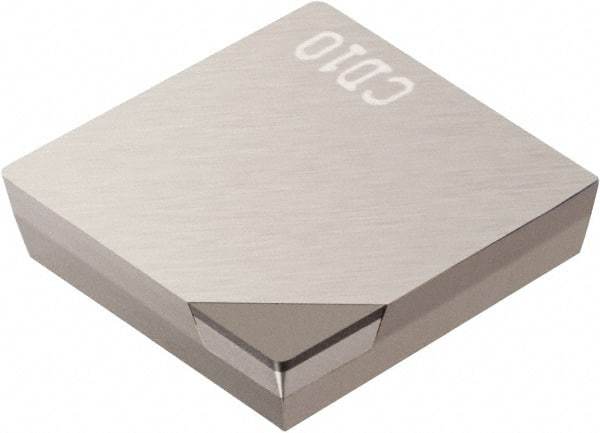 Sandvik Coromant - SPU421 FP Grade CD10 Polycrystalline Diamond (PCD) Turning Insert - Uncoated, 90° Square, 1/2" Inscr Circle, 1/8" Thick, 1/64" Corner Radius - Benchmark Tooling