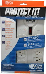 Tripp-Lite - 8 Outlets, 120 Volts, 15 Amps, 8' Cord, Power Outlet Strip - Free Hanging, Keyhole Mount, 5-15P NEMA Configuration, 9.55" Strip, UL1449 3rd Edition - Benchmark Tooling