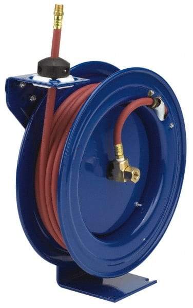 CoxReels - 50' Spring Retractable Hose Reel - 250 psi, Hose Included - Benchmark Tooling